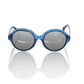 Chic Transparent Blue Round Sunglasses