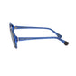 Chic Transparent Blue Round Sunglasses