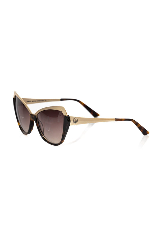 Chic Cat Eye Sunglasses with Gold Accents