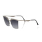 Elegant Silver Clubmaster Sunglasses