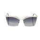 Elegant Silver Clubmaster Sunglasses