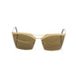 Chic Gold-Toned Clubmaster Sunglasses