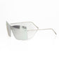 Sleek Silver Shield Sunglasses