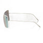 Sleek Silver Shield Sunglasses