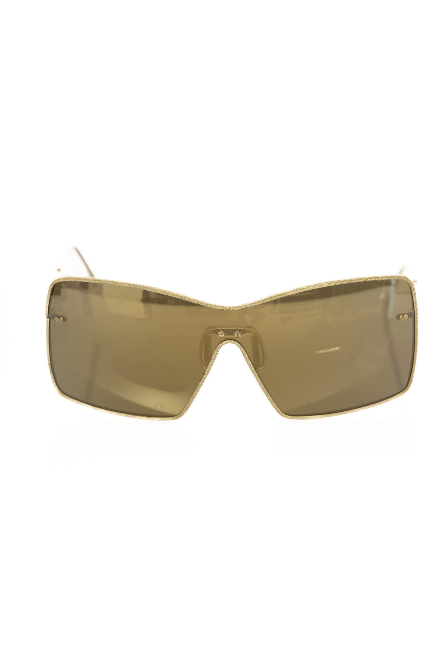 Elegant Metallic Shield Sunglasses