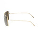 Elegant Metallic Shield Sunglasses