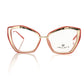 Chic Butterfly Gold and Coral Eyeglasses