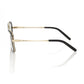 Sophisticated Square Black & Gold Eyeglasses