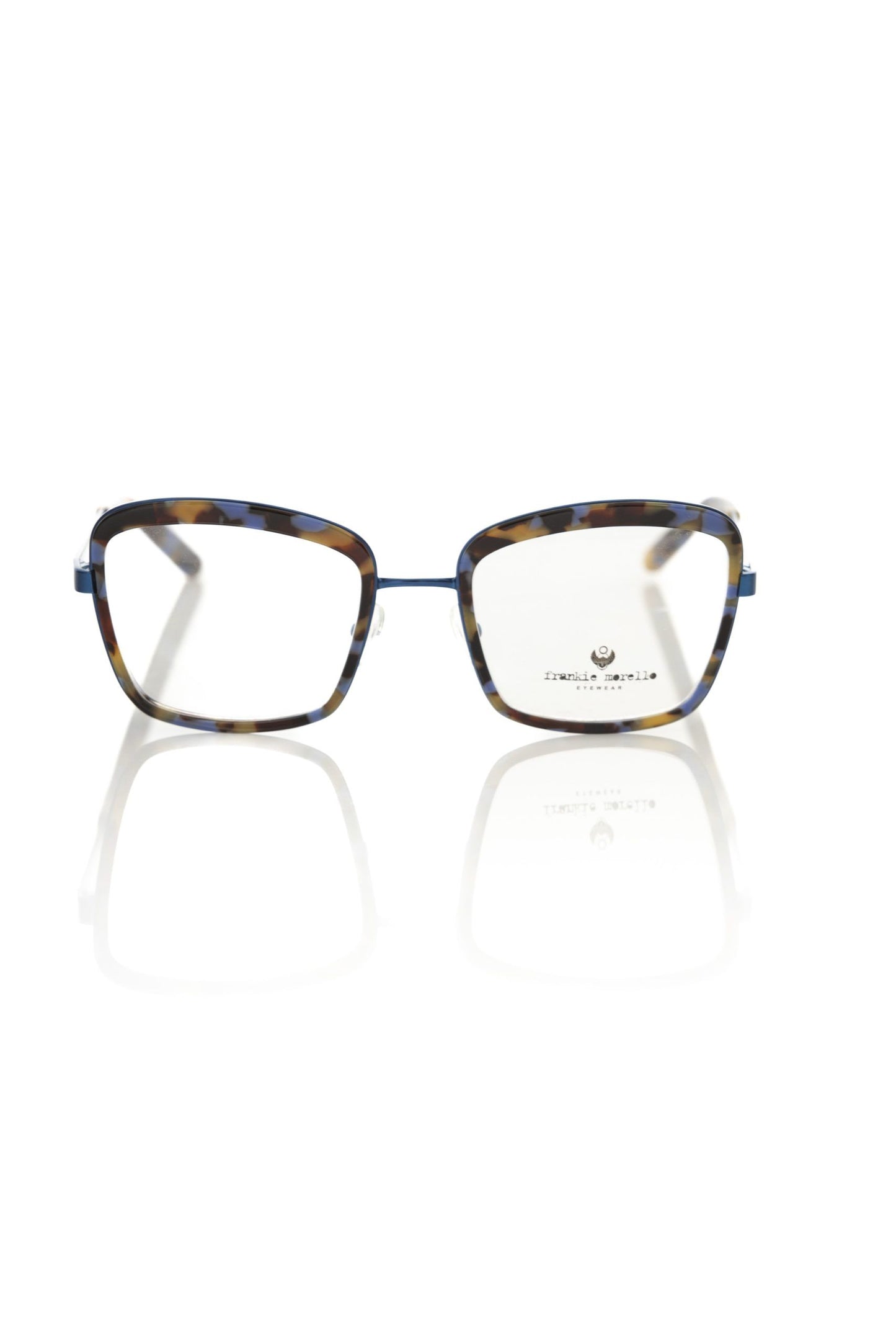 Chic Blue Havana Square Eyeglasses