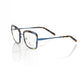 Chic Blue Havana Square Eyeglasses