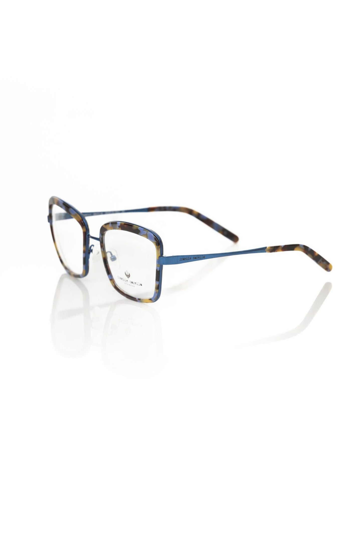 Chic Blue Havana Square Eyeglasses