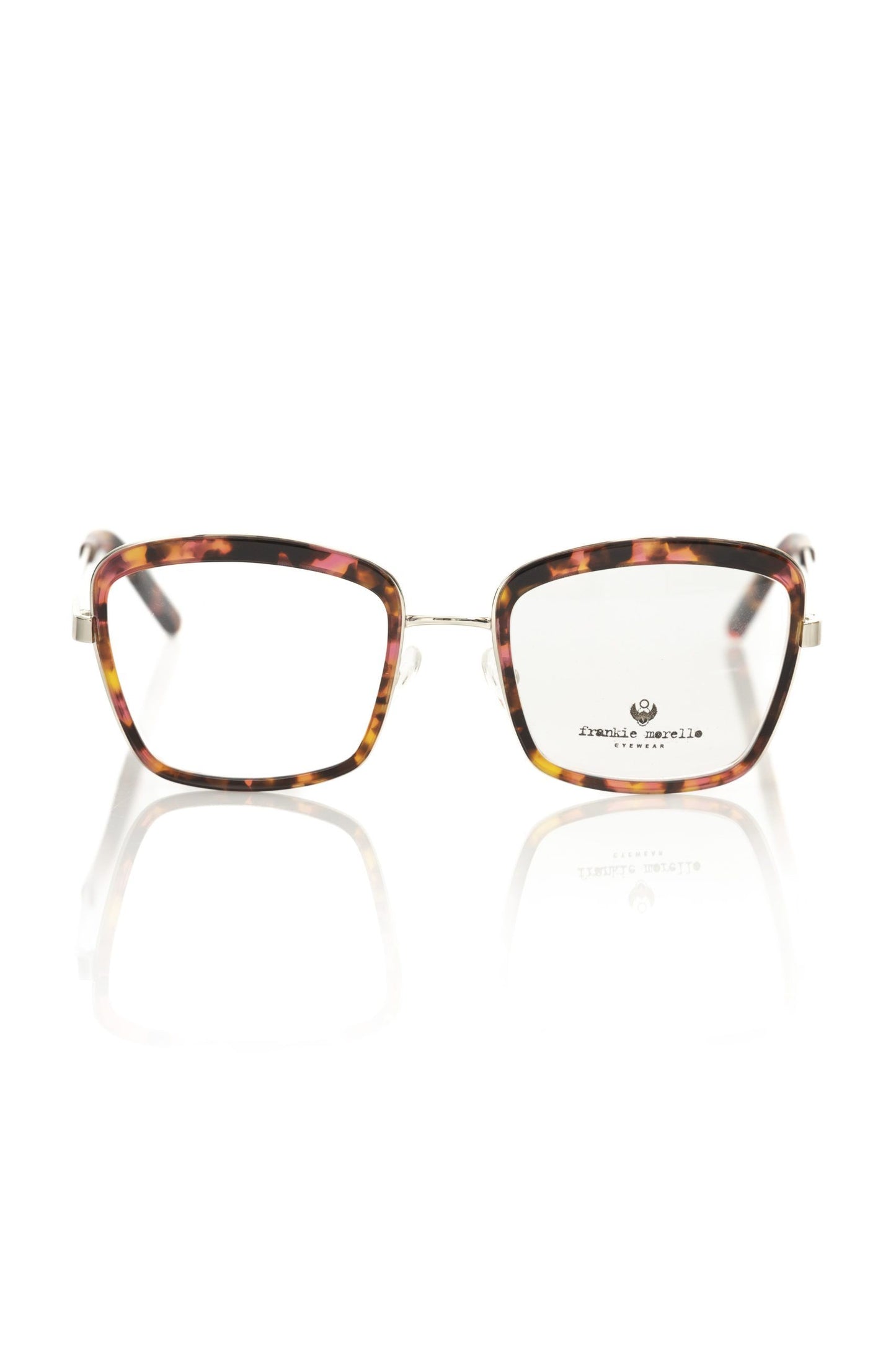 Chic Red Havana Square Eyeglasses