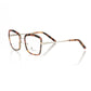 Chic Red Havana Square Eyeglasses
