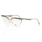 Glittering Gold Clubmaster Eyeglasses