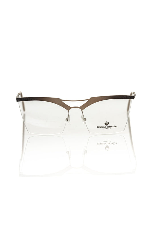 Glittering Gold Clubmaster Eyeglasses