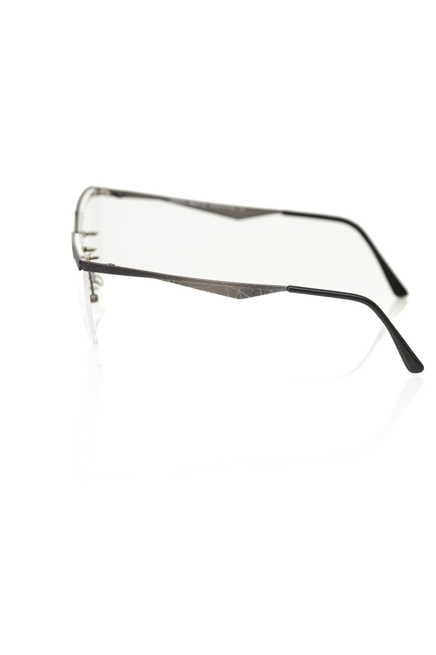 Glitter Black Metal Clubmaster Eyeglasses