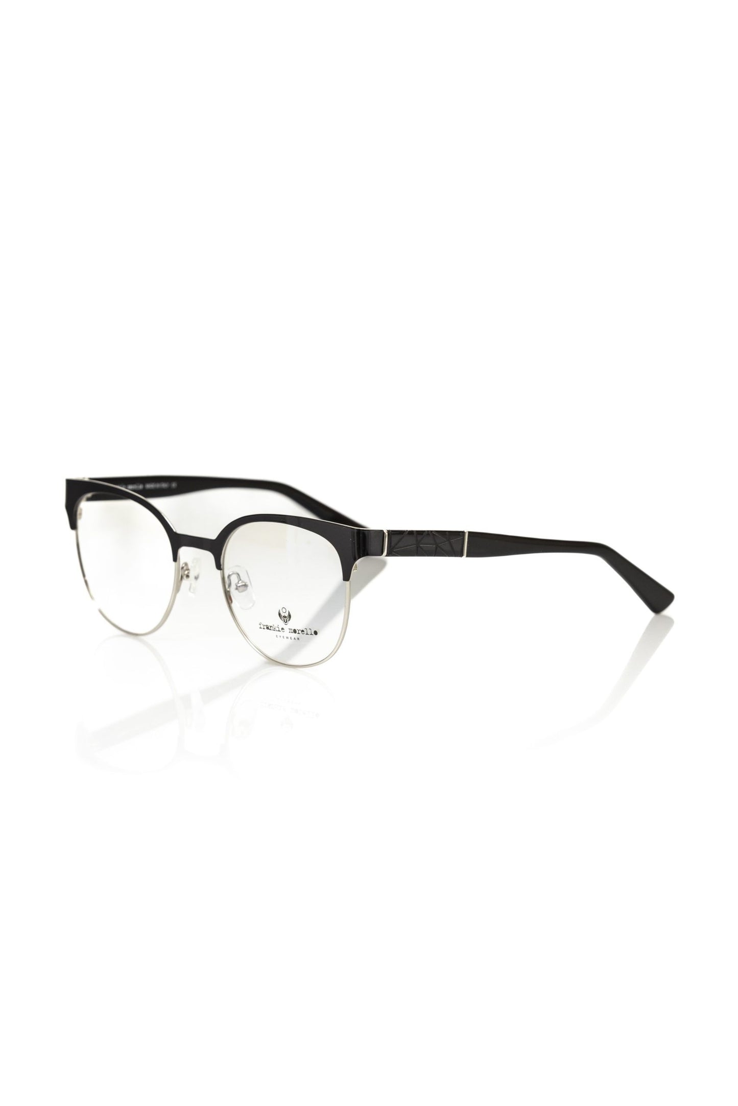 Chic Geometric Black Clubmaster Eyeglasses