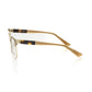 Geometric Gold-Tone Clubmaster Eyeglasses