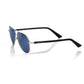 Aviator-Style Metallic Frame Sunglasses