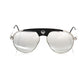 Chic Shield Smoke Gray Lens Sunglasses