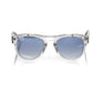 Chic Shaded Blue Lens Wayfarer Sunglasses