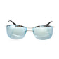 Silver Clubmaster Mirrored Sunglasses
