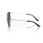 Sleek Silver Clubmaster Sunglasses
