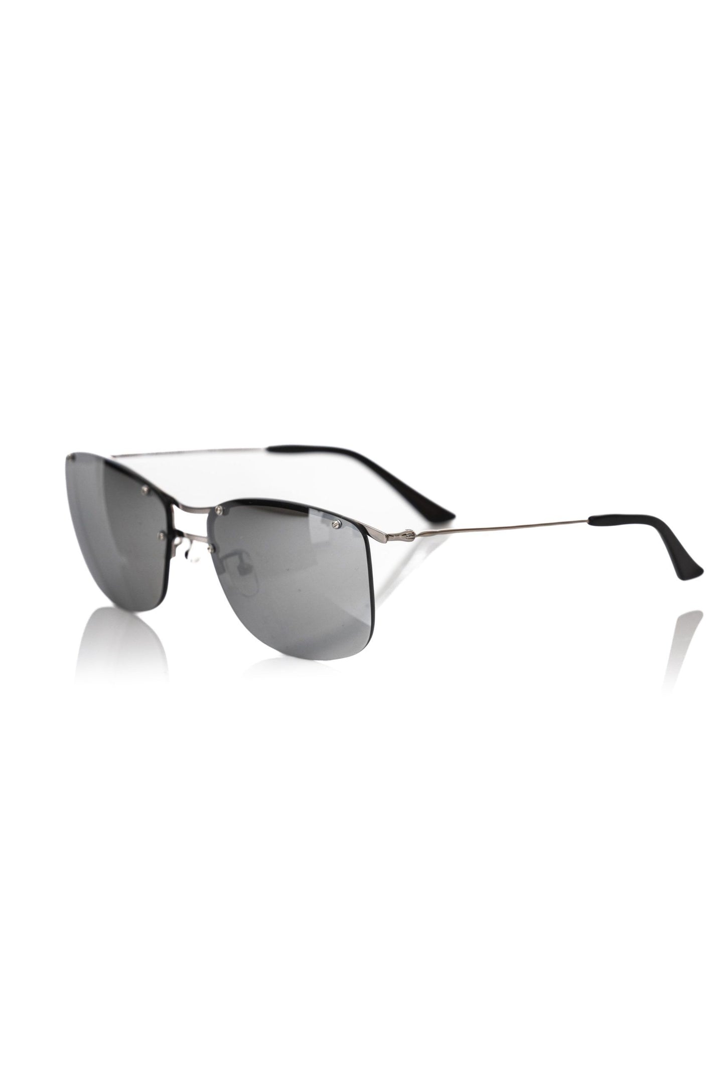 Sleek Silver Clubmaster Sunglasses