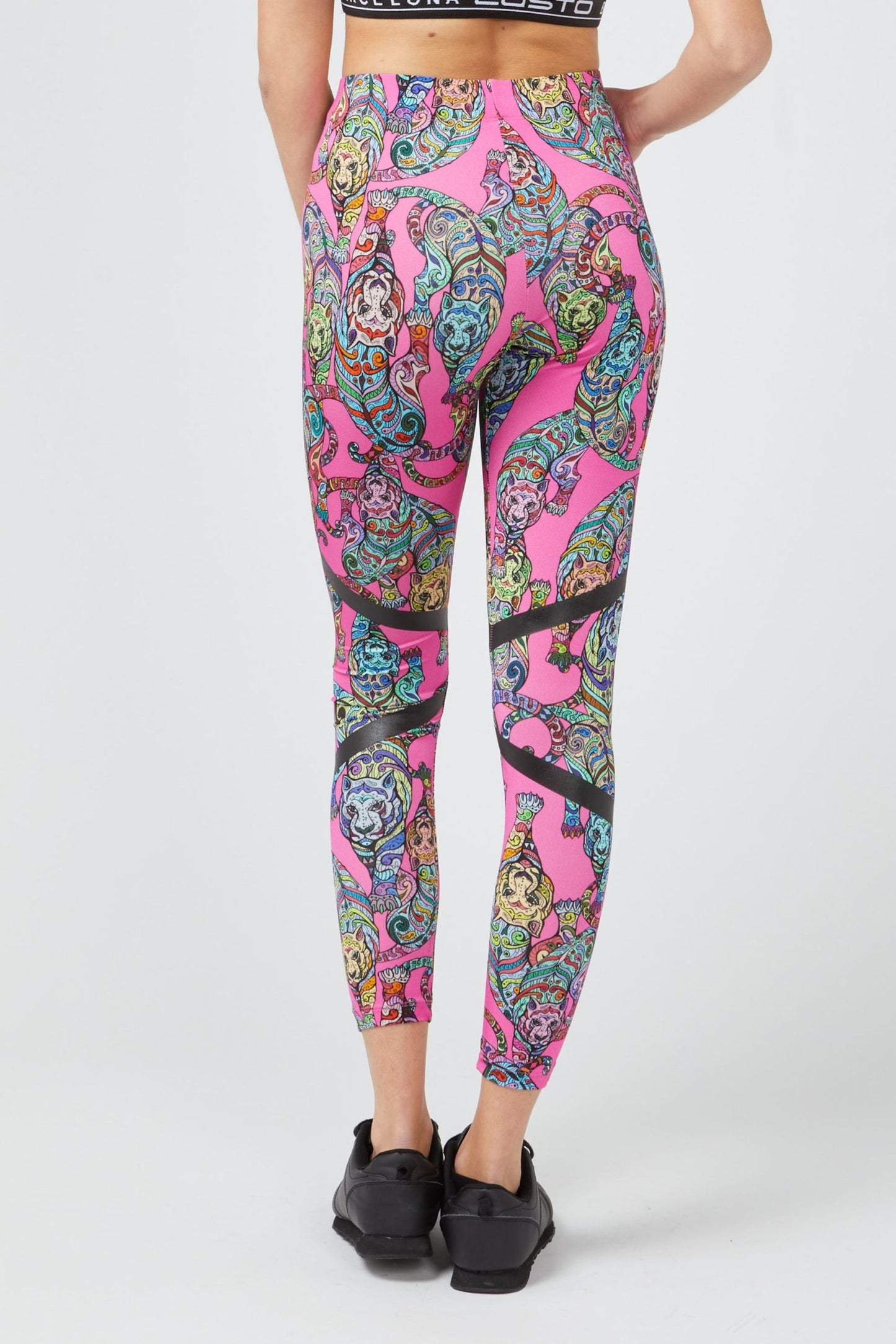 Chic Fuchsia Patterned Leggings