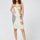Chic Beige Sleeveless Short Dress