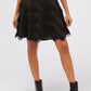 Elegant Black Fringed Skirt