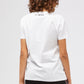 Chic White Tee with Signature Front Print