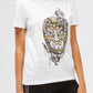 Chic White Tee with Signature Front Print