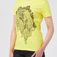 Sunshine Yellow Front Print Tee