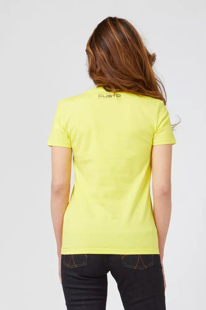 Sunshine Yellow Front Print Tee