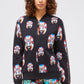 Oriental Fantasy Zip Sweatshirt with Side Bands