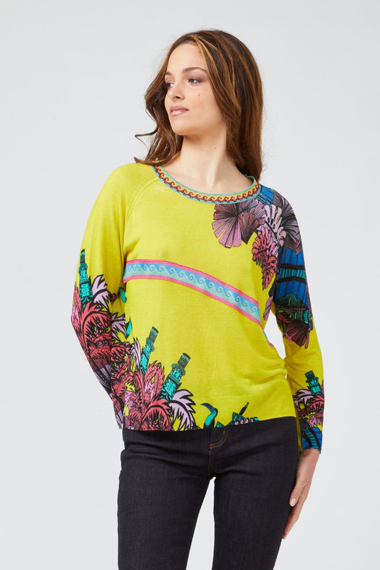 Vibrant Fantasy Lightweight Long-Sleeve Shirt