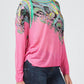 Chic Fuchsia Fantasy Lightweight Long-sleeved Shirt