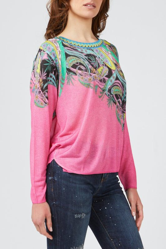 Chic Fuchsia Fantasy Lightweight Long-sleeved Shirt