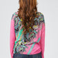 Chic Fuchsia Fantasy Lightweight Long-sleeved Shirt