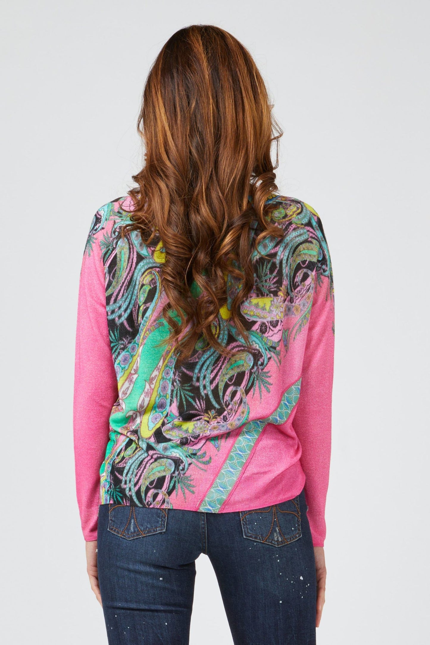 Chic Fuchsia Fantasy Lightweight Long-sleeved Shirt