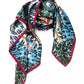 Floral Fantasy Silk Foulard Scarf
