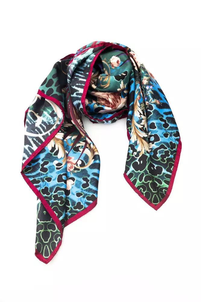 Floral Fantasy Silk Foulard Scarf