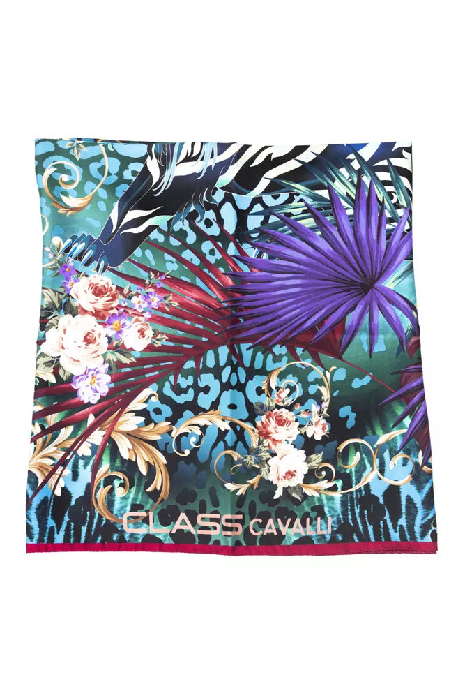 Floral Fantasy Silk Foulard Scarf