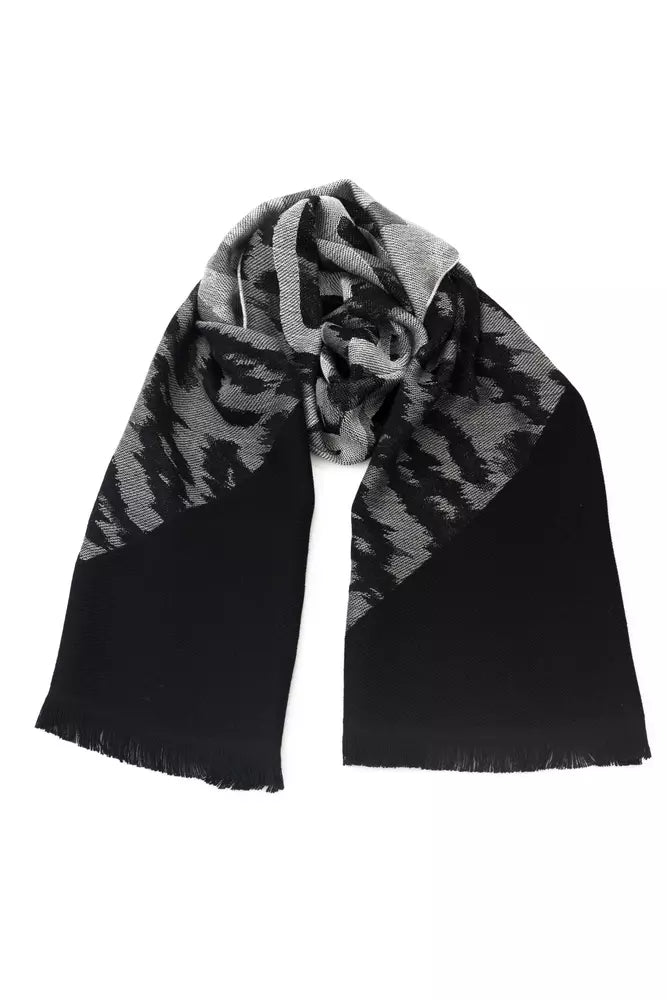 Elegant Animalier Fantasy Wool-Blend Scarf