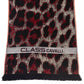 Burgundy Animalier Fantasy Logo Scarf