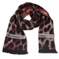 Burgundy Animalier Fantasy Logo Scarf