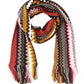 Geometric Fantasy Fringed Scarf