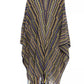 Geometric Fantasy Fringed Poncho