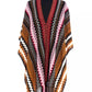 Elegant Geometric Fringed Poncho